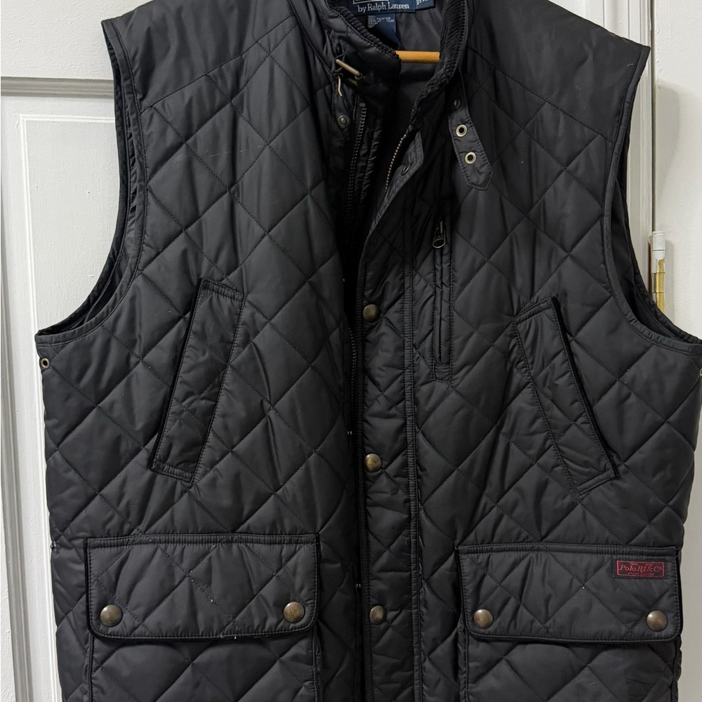 Black Quilted Vest by Ralph Lauren